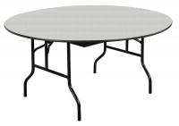 20C761 Banquet Table, Gray Glace, 60 In.