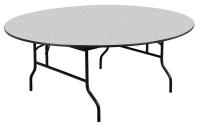 20C762 Banquet Table, Gray Glace, 72 In.