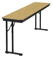 20C764 Seminar Table, Oak, 18 In x 6 ft.