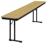 20C765 Seminar Table, Oak, 18 In x 8 ft.