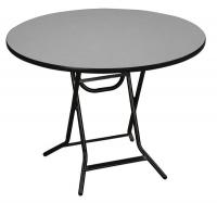 20C775 Folding Table, Gray, 30 In.