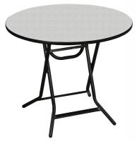 20C781 Folding Table, Gray Glace, 30 In.