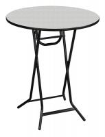20C782 Folding Table, Gray Glace, 42 In.