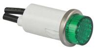 20C843 Raised Indicator Light, Green, 28V