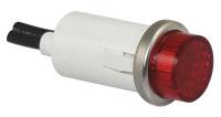 20C854 Raised Indicator Light, Red, 125V