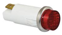 20C855 Raised Indicator Light, Red, 125V