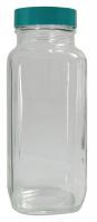 20F879 French Square Bottle, Narrow, 1 Oz, PK 48