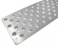 20G088 Stair Tread, Silver, Aluminum, 36-3/4 In.W