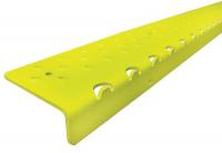 20G106 Stair Nosing, Safety Yellow, Alum, 4 ft. W