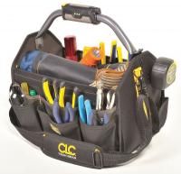20G108 Tool Bag, Open Top, Black, LED