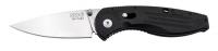 20H236 Folding Knife, Drop Point, Satin, 3 In, Blk