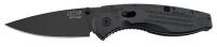 20H237 Folding Knife, Drop Point, Black, 3 In, Blk