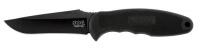 20H267 Fixed Blade Knife, Clip Point, Black, 4 In