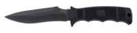 20H274 Fixed Blade Knife, Drop Point, Blk, 4-7/8In