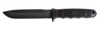 20H275 Fixed Blade Knife, Drop Point, Black, 6 In