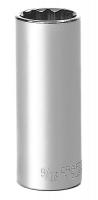 20J656 Socket, Deep, 1/4 In Dr, 12 Pts, 9/16 In