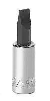 20J681 Socket, Screwdriver, 1/4 In Dr, 1/4 In