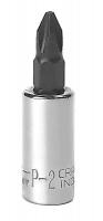 20J683 Socket, Screwdriver, 1/4 In Dr, #2