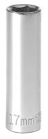20J736 Socket, Deep, 1/2 In Dr, 6 Pts, 17mm
