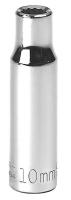 20J741 Socket, Deep, 1/2 In Dr, 12 Pts, 10mm