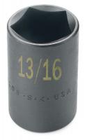 20K093 Impact Socket, Std, 1/2 In Dr, 6 Pts, 36mm