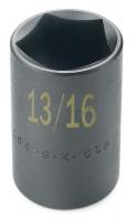 20K139 Impact Socket, Std, 1 In Dr, 6 Pts, 1-5/8 In