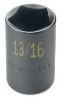 20K145 Impact Socket, Std, 1 In Dr, 6 Pt, 2-1/16 In