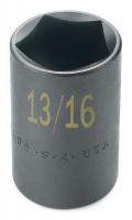 20K148 Impact Socket, Std, 1 In Dr, 6 Pts, 2-1/8 In