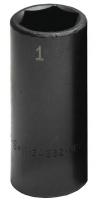 20K206 Impact Socket, Deep, 3/4 In Dr, 6 Pts, 2 In