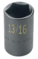 20K222 Impact Socket, Std, 3/4 Dr, 6 Pts, 13/16 In