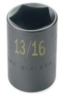 20K231 Impact Socket, Std, 3/4 In Dr, 6 Pts, 19mm