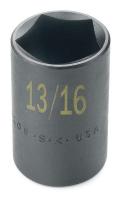 20K238 Impact Socket, Std, 3/4 In Dr, 6 Pts, 22mm