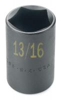 20K248 Impact Socket, Std, 3/4 In Dr, 6 Pts, 33mm