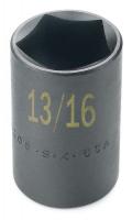 20K257 Impact Socket, Std, 3/4 In Dr, 6 Pts, 7/8 In