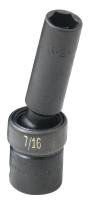 20K297 Imp Flex Socket, Deep, 3/8 Dr, 6 Pts, 3/8 In