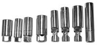 20K396 Spark Plug Socket Set, 3/8 Dr, SAE, 8 Pc