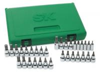 20K419 Socket Set, 1/4, 3/8Dr, Torx/Scrwdrvr, 33 Pc