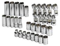 20K456 Socket Set, 3/8 Dr, Metric, 6 Pt/Flex, 33 Pc