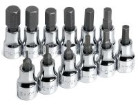 20K470 Hex Bit Skt Set, 3/8 Dr, Metric, Std, 12 Pc