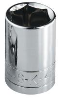 20K556 Socket, Standard, 1/2 In Dr, 6 Pt, 1-1/2 In