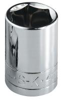 20K557 Socket, Standard, 1/2 In Dr, 6 Pt, 1-1/4 In