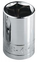 20K559 Socket, Standard, 1/2 In Dr, 6 Pt, 1-3/8 In