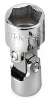20K614 Socket, Flex, 1/4 In Dr, 6 Pt, 7/16 In