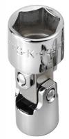 20K615 Socket, Flex, 1/4 In Dr, 6 Pt, 9/16 In