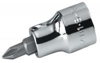 20K633 Screwdriver Bit Socket, Ph, 1/4 Dr, #1