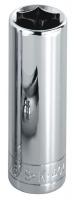 20K671 Socket, Deep, 3/8 In Dr, 6 Pt, 6mm