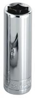 20K679 Socket, Deep, 3/8 In Dr, 6 Pt, 21mm