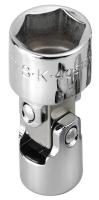 20K742 Socket, Flex, 3/8 In Dr, 6 Pt, 9/16 In