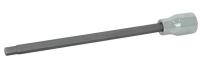 20K760 Hex Bit Socket, Long, 3/8 In Dr, 1/4 In