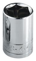 20K810 Socket, Standard, 3/8 In Dr, 6 Pt, 11/32 In
